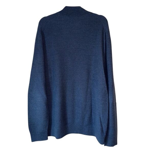 TWO BROOKS BROTHERS WASHABLE MARINO WOOL QUARTER ZIP Size XXL - Picture 3 of 11